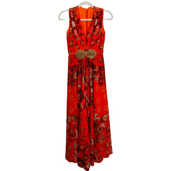 Roger Milot for Fred Perlberg Pants - Orange Vintage Jumpsuit Roger Milot for Fred Perlberg